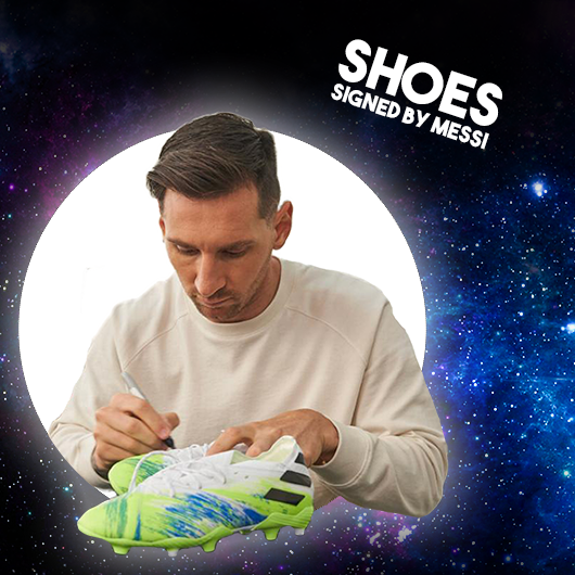 The winners of the signed Messi shoes are: Sandra Botrus from Norway!